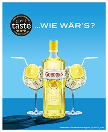 Gordon's Sicilian Lemon Gin mit copa Glas Gin, 700ml - 5