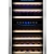 Kalamera Weinkühlschrank 2 zonen, Edelstahloptik, 45 Flaschen (bis zu 310 mm Höhe), 120 Liter, Zwei Kühlzonen 5-10°C/10-18°C, Freistehend, KRC-45BSS - 1