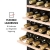 Klarstein Barossa - Weinkühlschrank mit Glastür, Weinkühler, Weintemperierschrank, 5 bis 18°C, wine fridge leise, LED, Touch, Türanschlag beidseitig, Weinschrank für 54 Flaschen, schwarz - 4