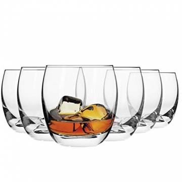 KROSNO Whisky-Gläser | Set von 6 | 300 ML | Elite Kollektion | Perfekt für zu Hause, Restaurants und Partys | Spülmaschinenfest - 1