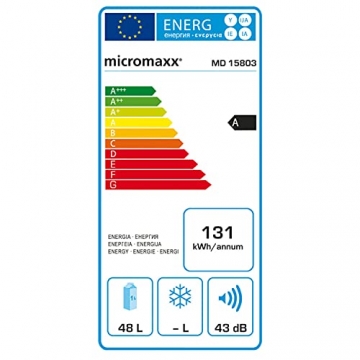 MEDION MD 15803 Weinkühlschrank / 46 Liter Fassungsvermögen/beleuchtetes LED-Display/Touch-Bedienung/kein Kältemittel umweltfreundlich/EEK A - 7