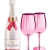 Moët & Chandon Ice Impérial Rosé Champagne Geschenkset 12% 0,75l mit 2x Moët Ice Champagner Gläser Pink & künstlerischer Deko - 4
