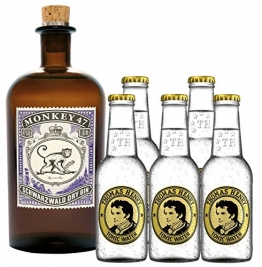Monkey Gin 1 x 0,5 Liter & 5 x Thomas Henry Tonic 0,2 Liter Set - 1