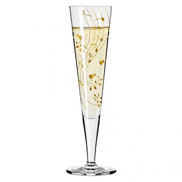 Ritzenhoff 1078202 Goldnacht #2 Champagnerglas, Glas, 205 milliliters, Mehrfarbig - 2