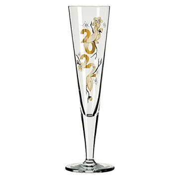 RITZENHOFF 1079012 Brillantnacht Celebration Glass #2022 Champagnerglas, Kristallglas, 205 milliliters, Gold, Schwarz - 3