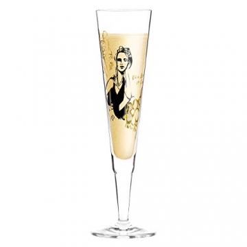 Ritzenhoff Champus Champagnerglas von Peter Pichler (La Parisienne), aus Kristallglas, 205 ml, mit edlen Goldanteilen - 2