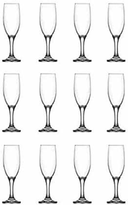 Sektgläser Set 12 teilig im Karton | Champagner-Gläser | Champagnergläser | Sektflöte | Prosecco Gläser spülmaschinenfest | Perfekt für Zuhause, Restaurants und Partys - 1