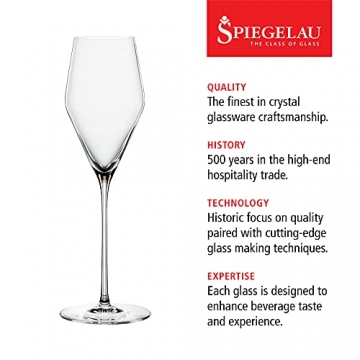 Spiegelau & Nachtmann, 2-teiliges Champagnerglas-Set, Kristallglas, 250 ml, Definition, 1350169 - 2