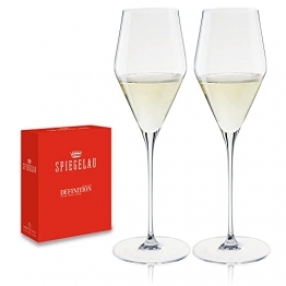 Spiegelau & Nachtmann, 2-teiliges Champagnerglas-Set, Kristallglas, 250 ml, Definition, 1350169 - 1