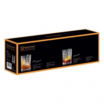 Spiegelau & Nachtmann, 4-teiliges Whiskygläser-Set, 345 ml, Square,101050 - 3