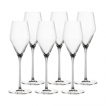Spiegelau & Nachtmann, 6-teiliges Gläser-Set, Kristallglas, Definition - (6 Champagnergläser) - 1