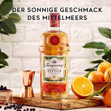 Tanqueray Flor de Sevilla | Destillierter Gin | mit Orangengeschmack | Ausgezeichnet & aromatisiert | 5-fach destilliert auf englischem Boden | 41.3% vol | 1000ml Einzelflasche | - 3