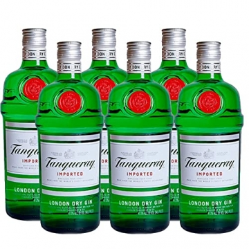 Tanqueray Gin 70 cl – D.O. Schottland – Tanqueray-Brennerei (6 Flaschen) - 