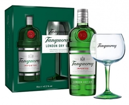 Tanqueray London Dry Gin Geschenkset mit Copa Glas - 1 x 70cl - 1