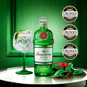 Tanqueray London Dry Gin Geschenkset mit Copa Glas - 1 x 70cl - 2