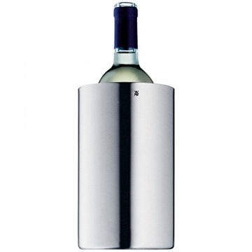 WMF Clever&More Sekt-Weinkühler Edelstahl 19,5 cm, Flaschenkühler doppelwandig, hält länger kühl, Sektkühler, Wine Cooler, Eiswürfelbehälter, matt - 3