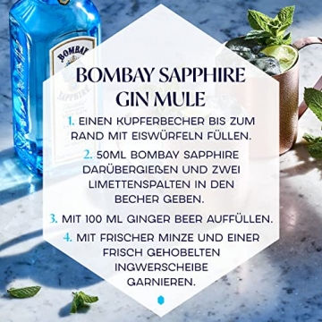 Bombay Sapphire London Dry Gin, 50 cl - 11