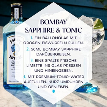 Bombay Sapphire London Dry Gin, 50 cl - 9
