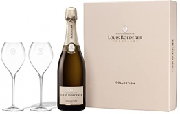Louis Roederer Champagne Collection 242 Genuss zu Zweit in Geschenkpackung + zwei Gläser - Nachfolger Brut Premier Champagner (1 x 0.75 l) - 1