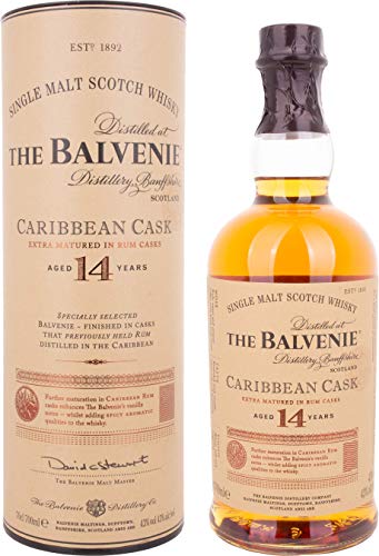 The Balvenie Caribbean Cask 14 Jahre Single Malt Scotch Whisky mit Geschenkverpackung, 70cl & Glenfiddich 15 Jahre Single Malt Scotch Whisky Solera mit Geschenkverpackung, 70cl - 2